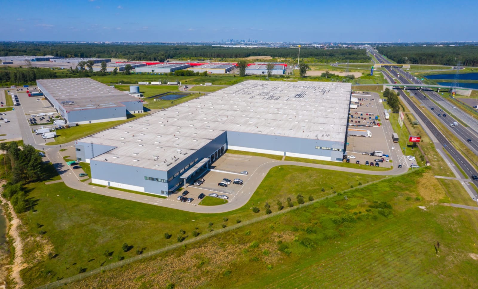 Industrial shed property view
