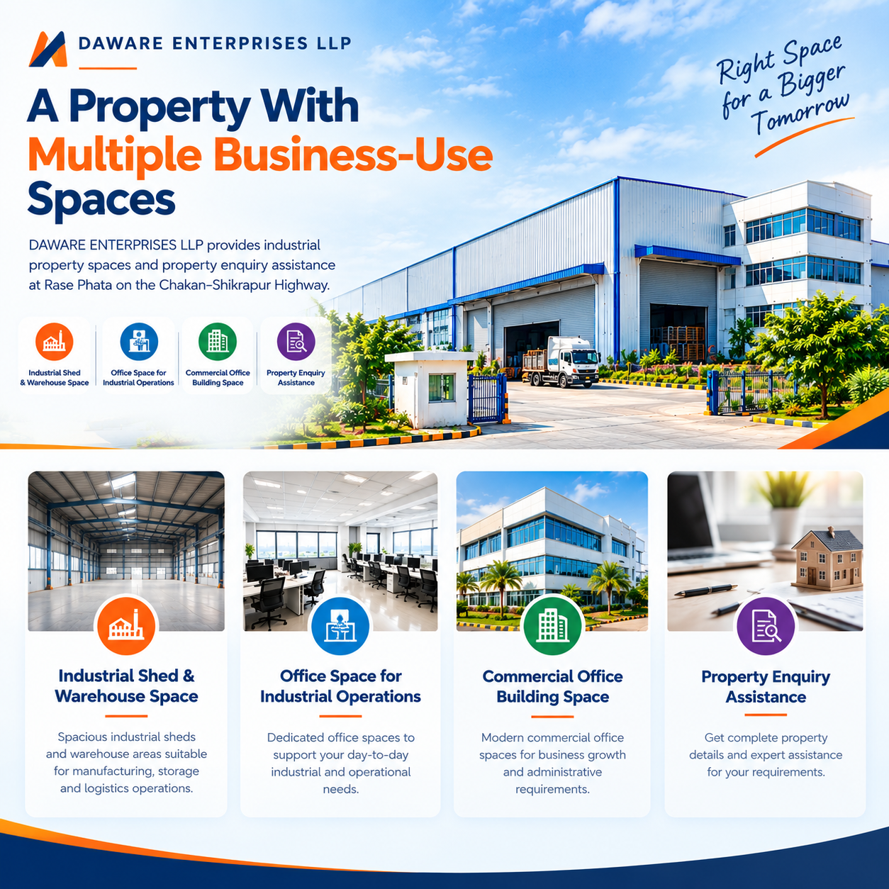 Industrial warehouse and business property